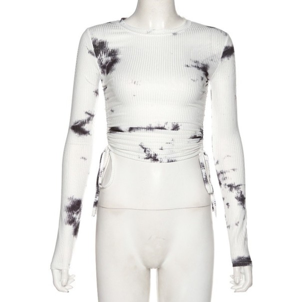 Dámské krátké tričko s dlouhým rukávem B215 M 2