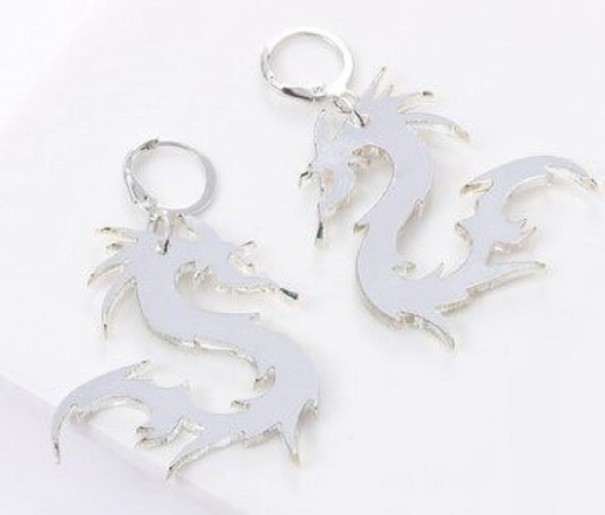 Dámské kruhové náušnice s přívěskem G463 5