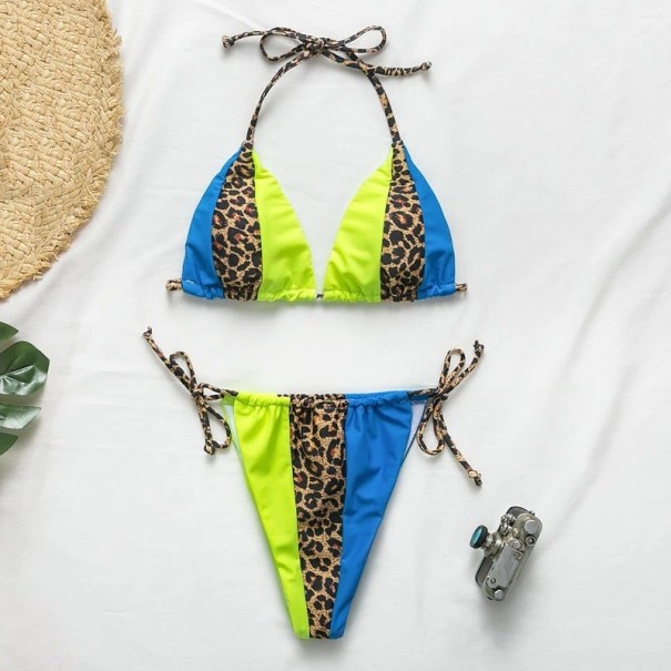 Dámské leopardí bikiny P445 XS 4
