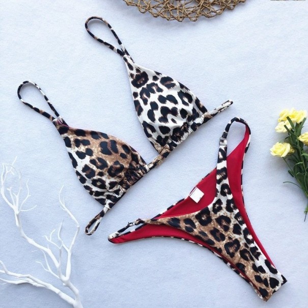 Dámske leopardí bikiny P816 L