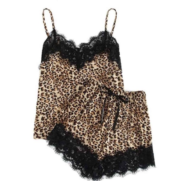 Dámské leopardí pyžamo P2850 S