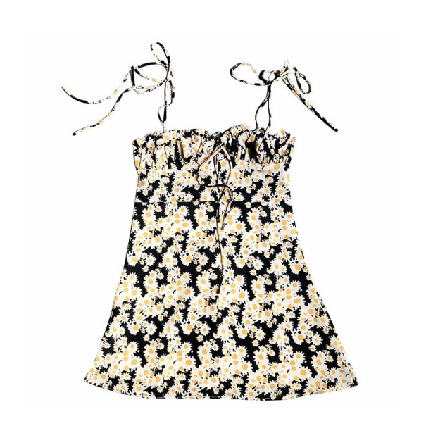 Dámske letné šaty s kvetinovou potlačou A739 XS
