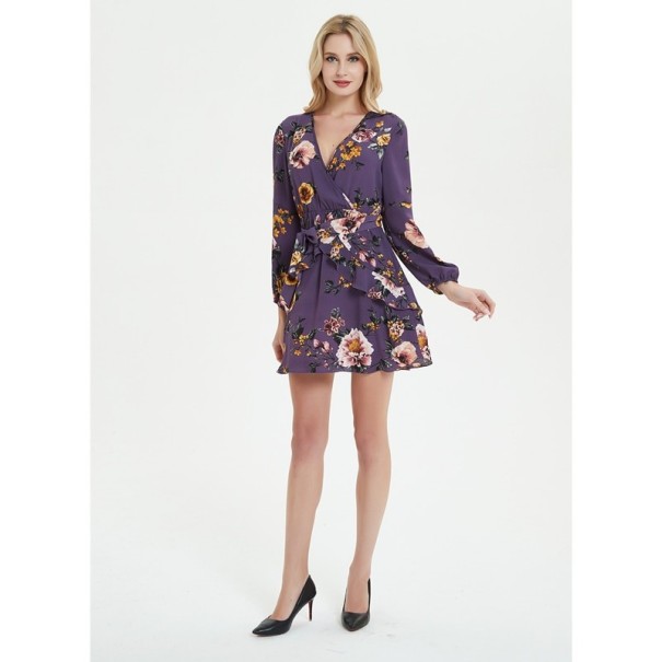 Dámské mini šaty s hlubokým výstřihem A2794 XS 7