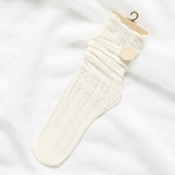 Dámské módní ponožky bílá