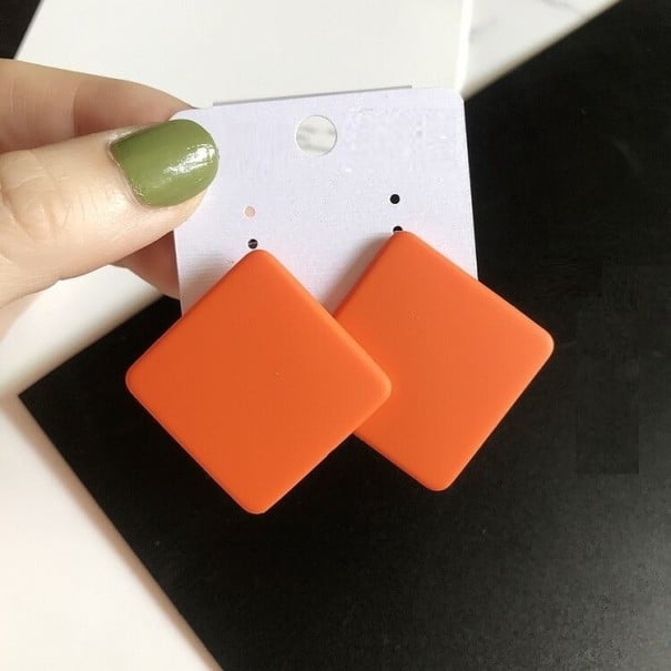 Dámské náušnice J119 oranžová 1