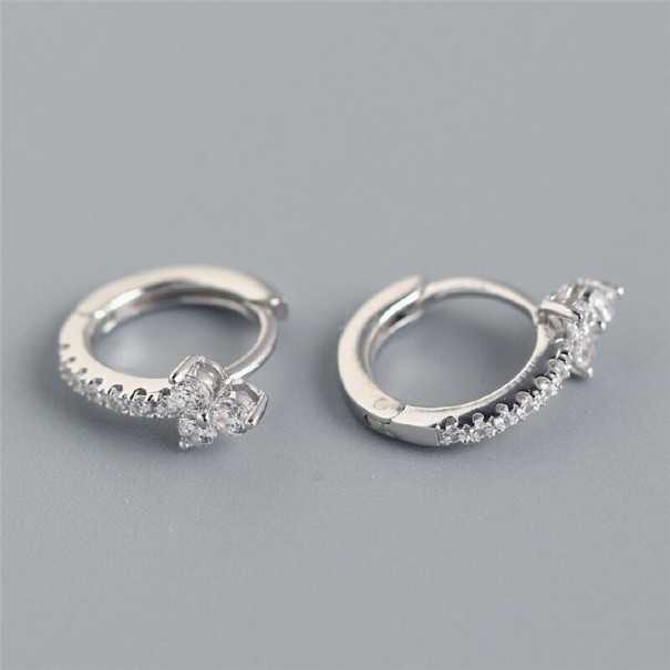 Dámské náušnice J120 stříbrná 8