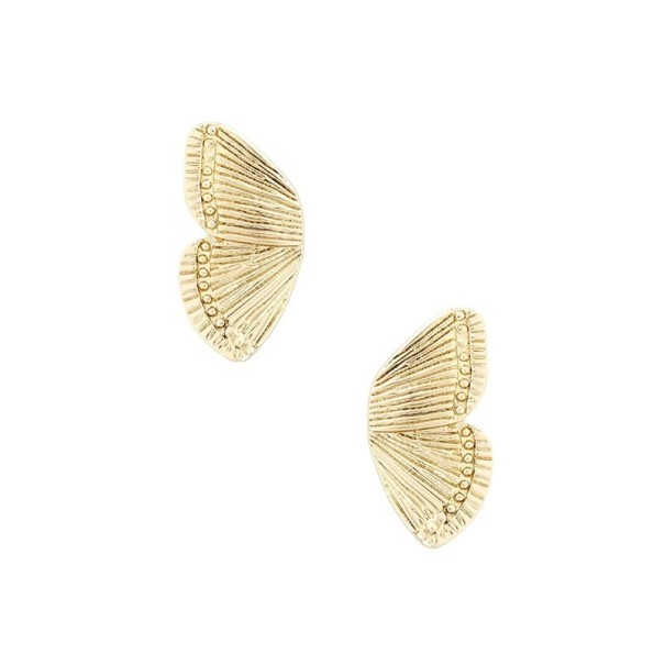 Dámske náušnice motýlie krídla zlatá 1,3 cm