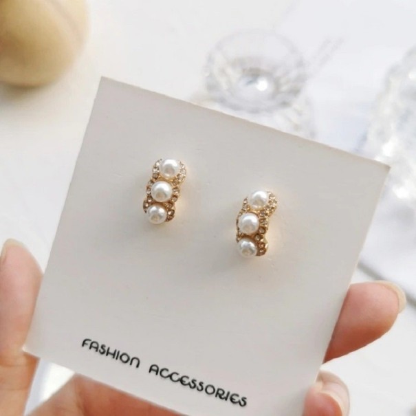 Dámské náušnice s perlami G662 6