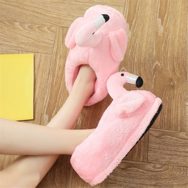 Dámské papuče - Plameňák světle růžová 37