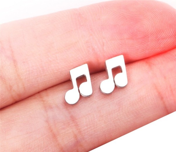 Dámské peckové náušnice H799 stříbrná 5 Dámské peckové náušnice H799 stříbrná 5