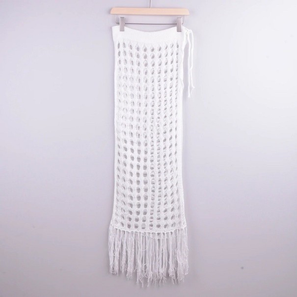 Dámské pletená sukně bílá L