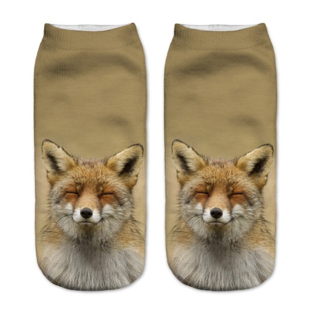 Dámské ponožky s 3D potiskem - Zvířátka 2