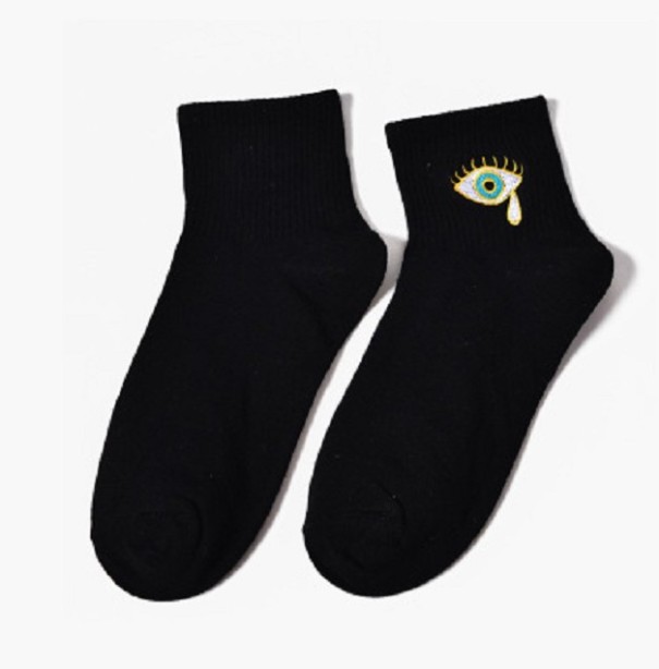 Dámské ponožky s okem černá