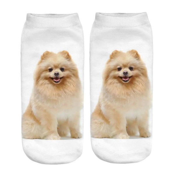 Dámske ponožky s potlačou psov 1