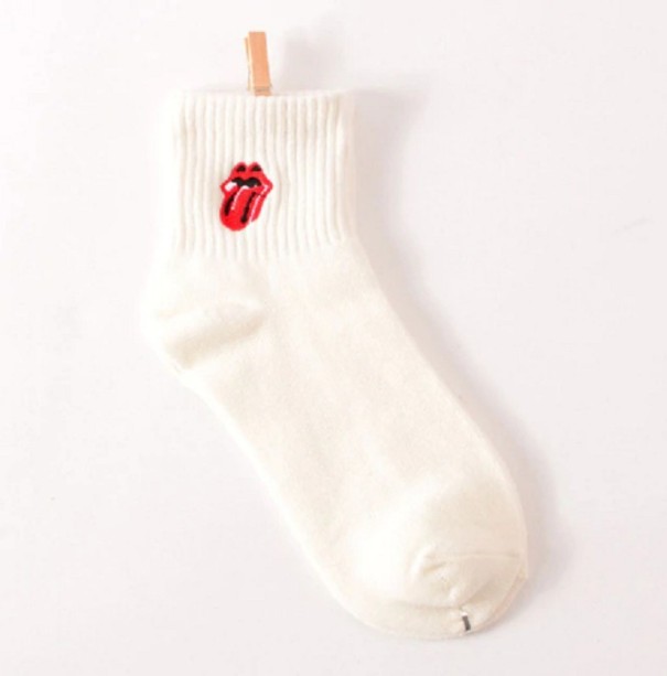 Dámske ponožky s výšivkami 3