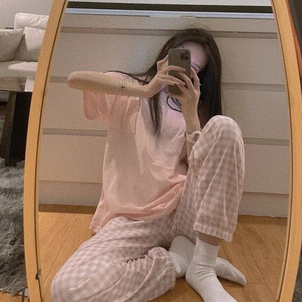 Dámské pyžamo P2700 růžová S