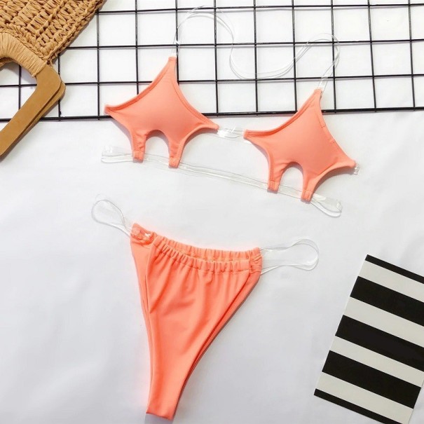 Dámské sexy bikiny P627 lososová XS