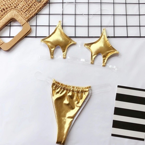 Dámske sexy bikiny P627 zlatá M