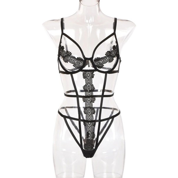 Dámske sexy body B697 čierna S