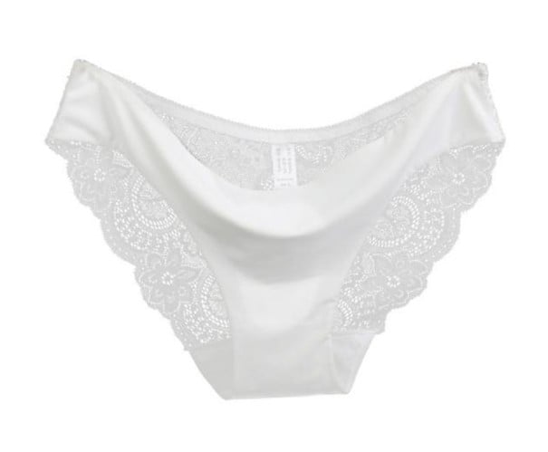 Dámské sexy kalhotky s krajkou A1019 bílá XS