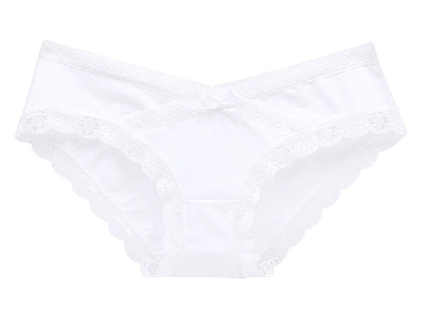 Dámské sexy kalhotky s krajkou A1020 bílá XS