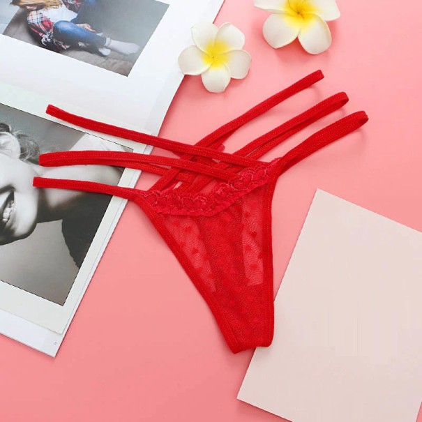 Dámske sexy spodná bielizeň červená