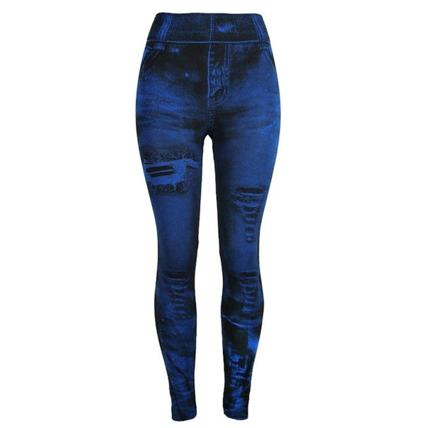Dámske slim džínsy modrá XS
