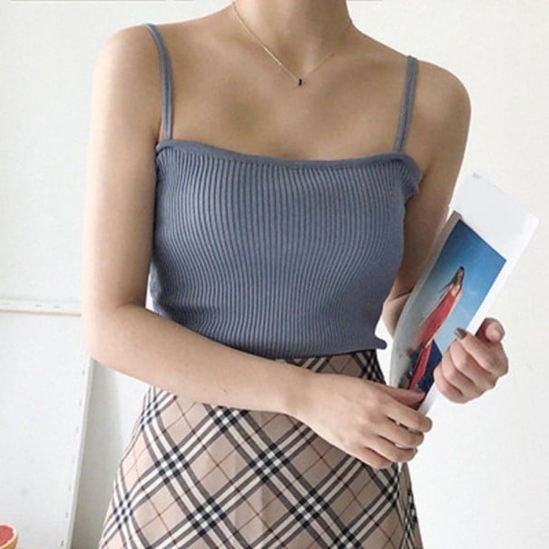 Dámské slim tílko B336 šedá