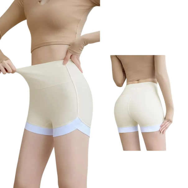 Dámské sportovní kraťasy Na gumu Jednobarevné Provedení Nápis suncomely na zádech Polyester Lehký funkční střih na běh fitness béžova XL