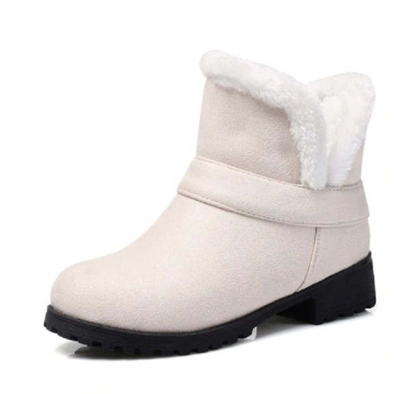 Dámské stylové boty na zimu J1159 bílá 33