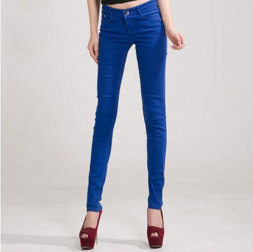 Dámské stylové džíny - Tmavě modré 28