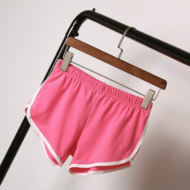 Dámské stylové letní šortky J3016 růžová M