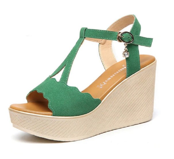 Dámske štýlové sandále Natalia zelená 40
