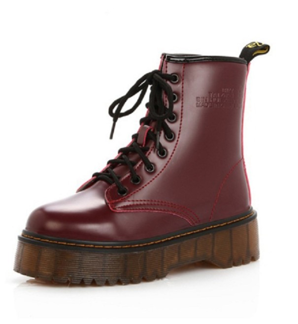 Dámské stylové zimní kotníkové boty J1784 červená 35