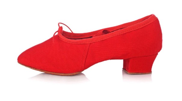 Dámske tanečné topánky 82011 červená 39