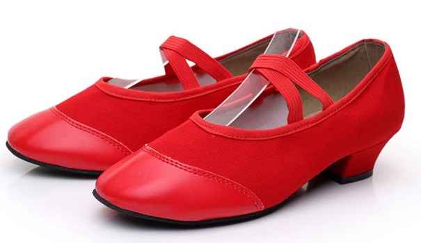 Dámske tanečné topánky 82015 červená 41