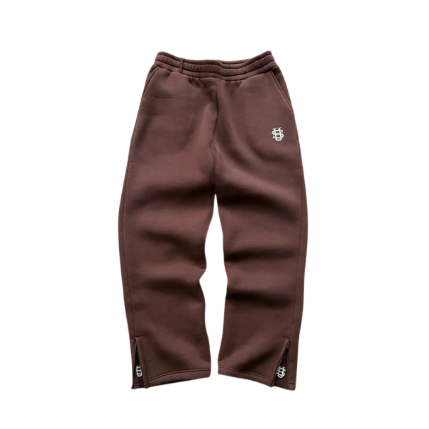 Dámské tepláky Jednobarevné Na gumu Se znakem na boku Materiál polyester spandex Pohodlné sportovní kalhoty hnědá S
