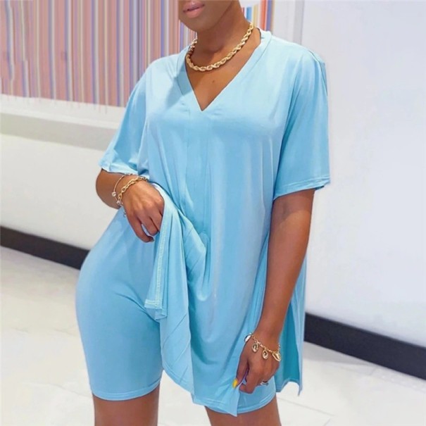 Dámske tričko a kraťasy B940 svetlo modrá XXL