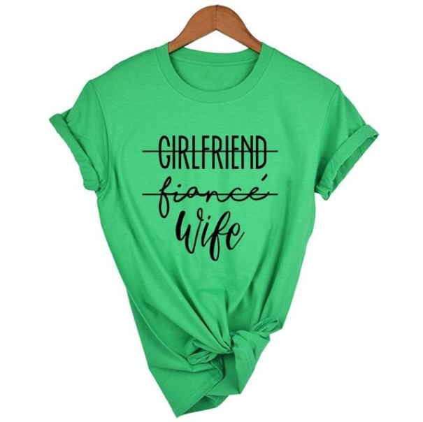 Dámské tričko girlfriend zelená XL