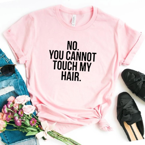 Dámské tričko s potiskem B323 růžová XL
