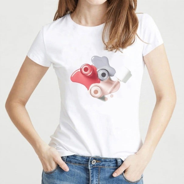 Dámské tričko s potiskem laku S 5