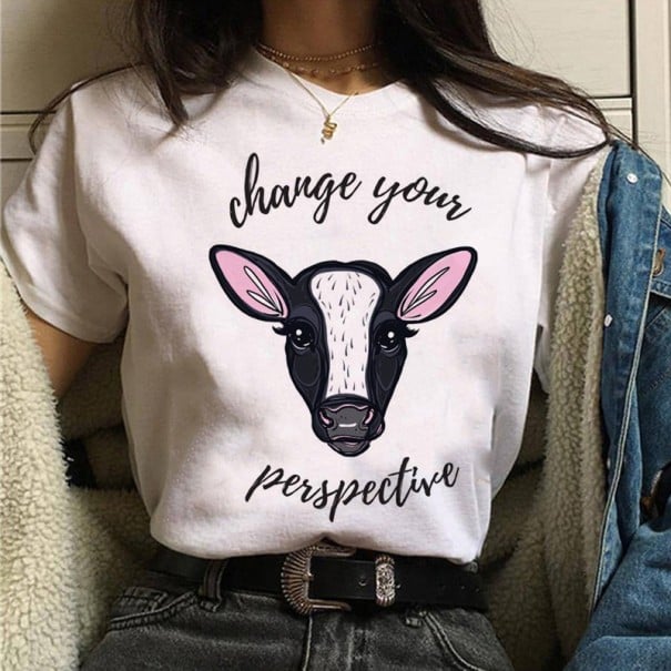 Dámské tričko s veganským motivem XS 5