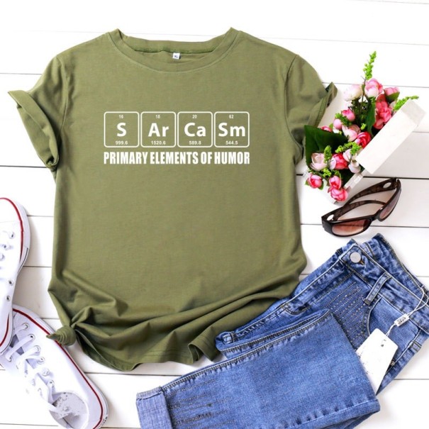 Dámske tričko s vtipnou potlačou B334 L 10