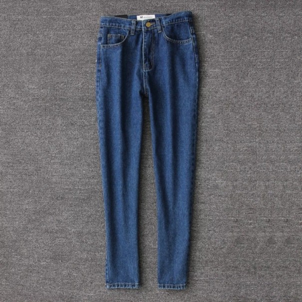 Dámske vintage džínsy tmavo modrá 28