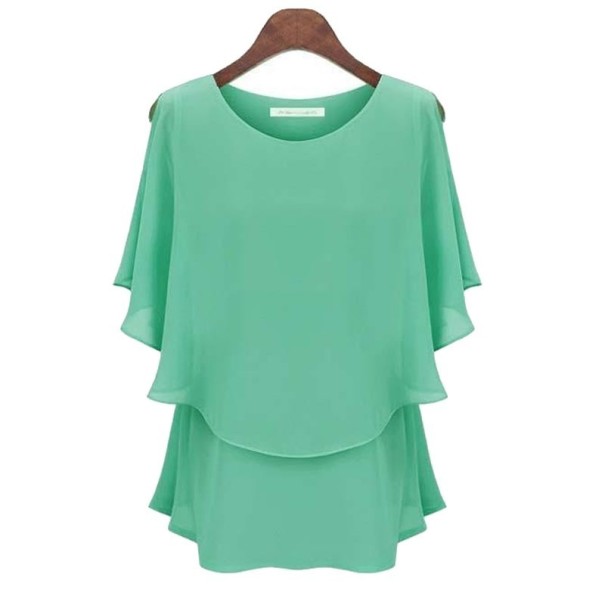 Dámské vrstvené tričko zelená S