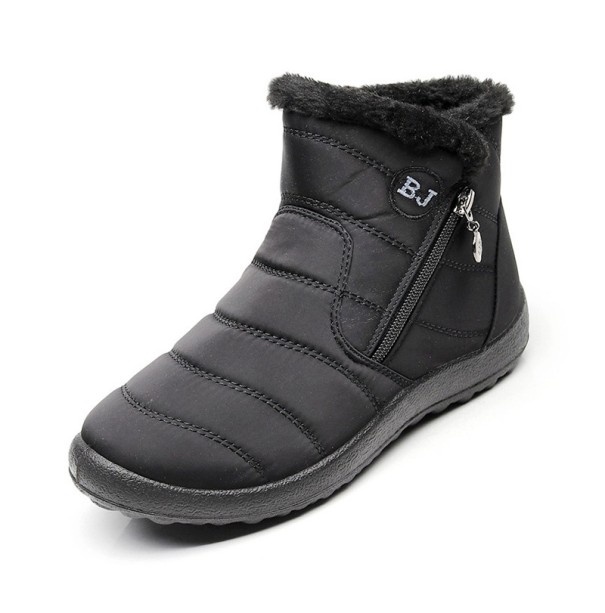 Dámske zimné členkové topánky J2433 čierna 35