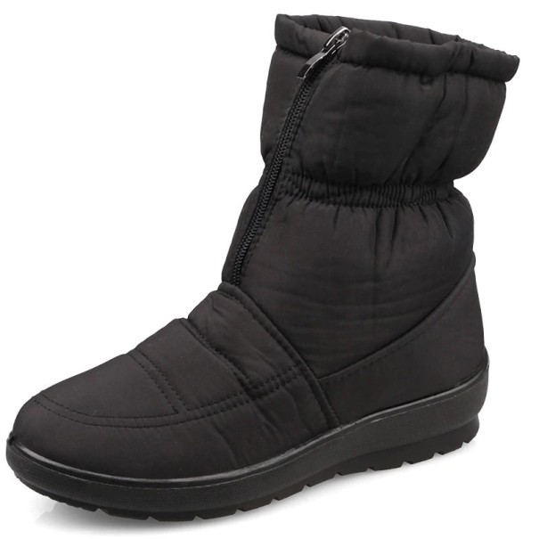 Dámske zimné topánky so zapínaním vpredu J838 čierna 40