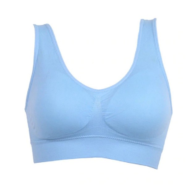 Damski biustonosz sportowy J3074 jasnoniebieski M
