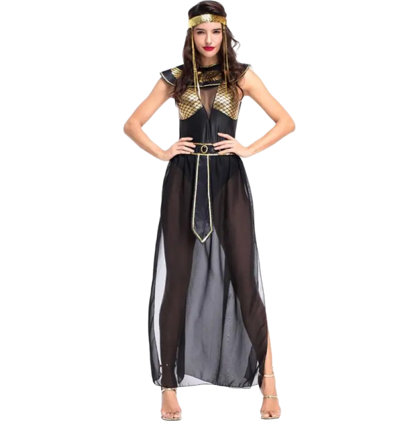 Damski kostium Kleopatry Kostium na Halloween Kostium Kleopatry dla kobiet Kostium karnawałowy S