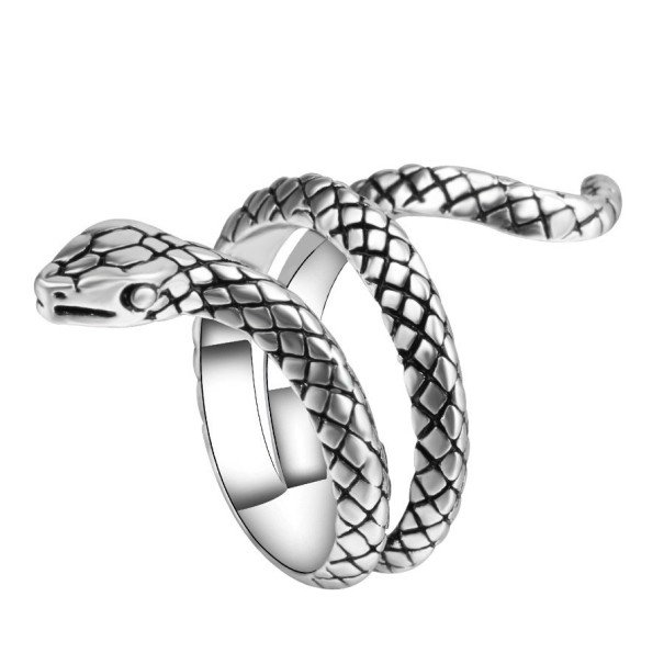Damski pierścionek z wężem 10